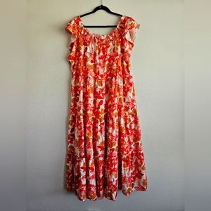 NWOT 2X Flowery Dress